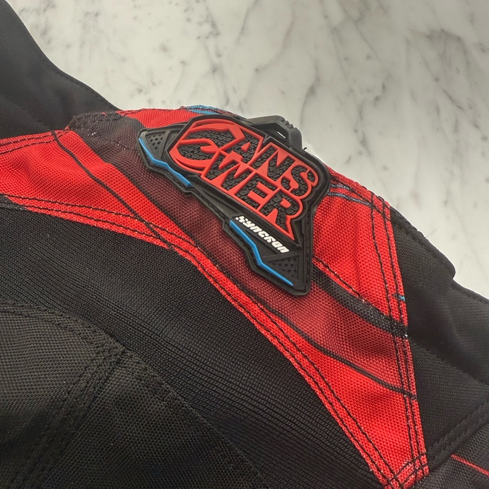 EXCELLENT Motorcycle ATV Pants Size 8-9   (Y24) Youth Boys Answer Blue Black - Picture 5 of 7